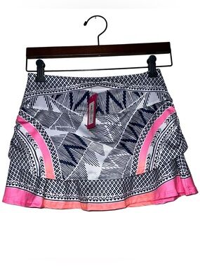 Lucky in Love Youth girls size large golf skirt printed design NWT